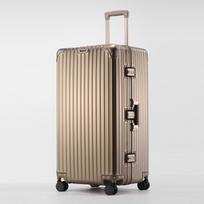 28  Aluminum-Magnesium Alloy Suitcase - Large Capacity, Durable, Universal Wheels, Password Lock, for Women 26-inch Large Capacity