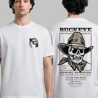 The Red Clay Strays June 13 2026 Skeleton Cow Graphic Multicolor Unisex T Shirt S white