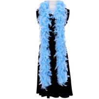 Solid Color Feather Boa Fluffy Apparel Fabric Cute Feather Scarf  Craft gray