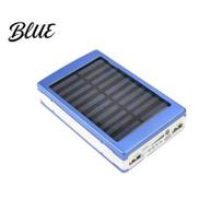 Dual USB LED Light 5-Cell 18650 Battery Charger Box Solar Power Bank DIY Case Kit mėlyna
