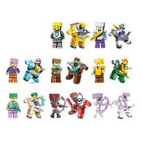 Minecraft Dream Steve Statybinių Blokelių Figūrėlė & Ginklas, Pikselių Mini Figūrėlė, Suderinami Blokeliai Žaislas