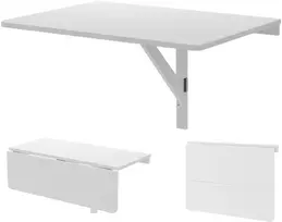 Promotion Sulankstomas sieninis stalas 80x60 cm baltas spalvos