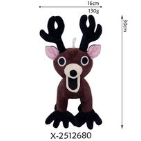 Helovino dovana Siaubo žaidimo atributika 99 Naktys Briedžio pliušinis žaislas Lėlė Rankų darbo žaislas 11cm-30cm black