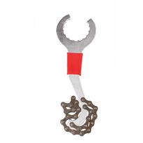 Dviračio grandinės plaktukas, apatinio laikiklio, laisvosios eigos raktas, remonto patogūs nuėmikliai, dviračių aksesuarai Single wrench #1 gray