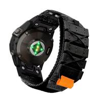 Naujas Quick Fit Nailono Dirželis Garmin Laikrodžiui Fenix7 7X 6X Pro/Epix Pro Gen 2 51mm 47mm/Fenix6 5Plus 5XPlus 22mm 26mm Laikrodžio Juosta For Garmin 26mmL black
