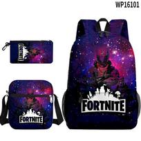 3 vnt. Aktyvumo Fortnite Kuprinės Anime Lengvos, Lengvai Naudojamos Nešiojamojo Kompiuterio Mokyklos Krepšiai Pradinukai-vyresni Aukšti Mokyklos Mokiniai Mochilas Kelioninis Maišelis 3pcs