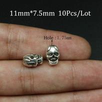 10Pcs/Bag Gold Color Buddha Sparta leopard Lion Heads Spacer Beads for Jewelry Finding Making DIY Handmade Charm Beads Bracelet brown
