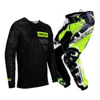 Vaikiški motokroso marškinėliai, kelnės, žali, juodi, 3, 4, 5, 6, 7, 8, 9, 10 metų, visureigių kostiumas, mėlynas, oranžinis, enduro, krosas, berniukas ir mergaitė. XL-26 green