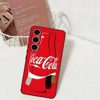 C-Coca C-cola Vintage Logo Phone Case For Samsung S 24 Fe 25 Ultra Plus 20 Lite 21 30 22 23 24 22 Ultra 5G Fundas Samsung S21Ultra red