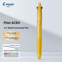 Pilot Acroball 4-in-1 daugiafunkcinis rašiklis, 0,5/0,7 mm sklandžiai rašantis rutininis rašiklis, juodas/raudonas/mėlynas/žalias ir mechaninis pieštukas, kasdieniam naudojimui white
