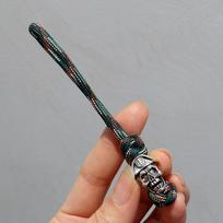Spartan Pirate Camouflage Green Paracord Viking Keychain Pendant 10-12 cm brown