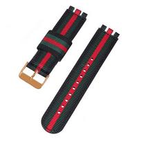 Suitable for SWATCH Swatch Watch Nylon Canvas Watch Strap Replacement Strap Wholesale Two Sections 17/20mm 20mm black