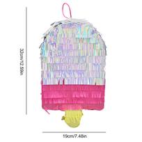 Aliuminio folijos žaislas Pinata Auksinė žvaigždė Pinata vakarėlis Fiesta Pinata Tradicinė žvaigždės formos Pinata Rankų darbo Pinata Žaidimo rekvizitai deimantas