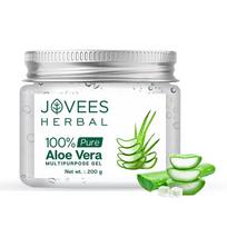 Jovees žolinis 100% grynas alavijo gelis veidui, plaukams (200gm) | Drėkinantis ir raminantis gelis nuo spuogų randų, dėmių, senėjimo požymių ir odos paraudimo | Mult white