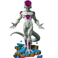 28cm Anime Dragon Ball Frieza Action Figures Cosmic Emperor Statue With Namek Base Model Collectible Desktop Ornament Toys Gift gray