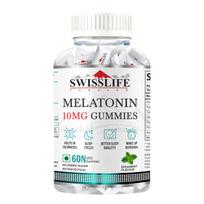 SwissLife Forever | Melatonin 10mg Gummies for Sleep Support for Daily Wellness | For Men & Women | Vegan, Sugar-Free, Non-Habit Forming | 60 Gummi