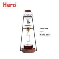 Hero Dingyuan Glass Cold Brew Coffee Maker with Hand Drip gray