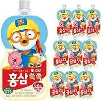 Paldo Pororo Red Ginseng Soksok Pear & Balloon Flower Root 100ml 10 pcs blue