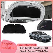 For Toyota Corolla E210 Suzuki Swace 2019~2026 2020 2021 Car Hood Engine Thermal Insulation Cotton Soundproof Mat Accessories Heat Shields 2