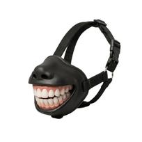 Dog Mouth Costume Accessory with Pink Gums, White Teeth and Fabric Fasteners with Plastic Clip for Holiday Pet Photography and Portraits 1