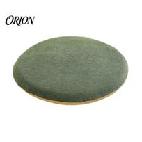 Wooden Chair Soft Pad Memory Foam Pad, Dining Cushion with Ties, Anti-slip Bottom, Washable Strap Fixed Seat Cover, Thick Warm for Office Autumn C žalia