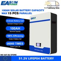 EASUN POWER LiFePO4 48V 300AH 200AH 100AH Akumuliatorių blokas 51.2V 15KW Ličio Saulės Akumuliatorius Įkraunamas Akumuliatorius 6000 + Ciklų