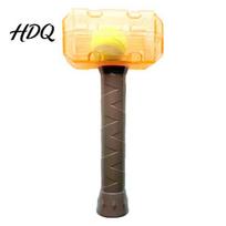 Tpr Rubber Pet Playthings Interactive Squeaky Hammer Dog Toy with Built-in Tennis Ball for Medium And Large Dogs Inside Sound Making Puppy oranžinė