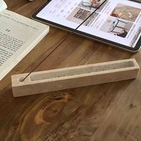 Travertine Incense Tray Rectangular Burner for Sage Bundles Palo Santo Sticks Minimalist Zen Decor,Living Room Essentials 7 travertine marble white