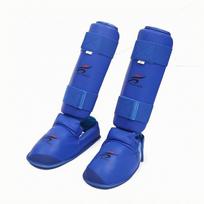 Karate Shin Guard Lightweight and Instep Protector Flexible For L mėlyna