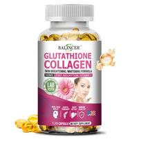 Balincer Gliutationo Kolageno Kapsulės, 500 mg L-Gliutationo Redukuoto, su Vitaminu C, 120 Kaps. 120 Capsules