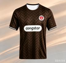 2026 New FC St. Pauli 26-27 Home and Away Jerseys, Unisex, Breathable, Quick-Drying Short-Sleeve T-Shirts, Family Matching Unisex 3XL