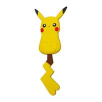 Creative Pikachu Adhesive Hook - Soft, Bendable, No-Drill Cartoon Hook for Pokemon Fans yellow