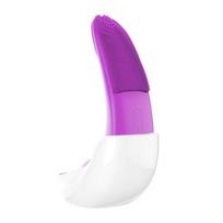 DARSONVAL veido valymo šepetėliai elektriniai vibraciniai silikono valymo instrumentai Sonic veido valymo šepetėlis IPX7 atsparus vandeniui purple