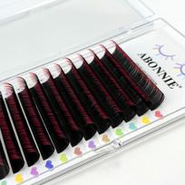 Ombre spalvos blakstienų priauginimai Pūstos individualios Helovino blakstienų priauginimai Kalėdinė makiažas C&0.07mm&Mix8-15 black
