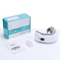 Išmanusis akių masažuoklis Vibracinis akių priežiūros masažuoklis Oro pagalvės Karštas kompresas Bluetooth muzika Akių atpalaidavimas Nuovargis Miego kaukė balta