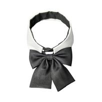 Elegant Choker Styles Detachable False Collar with Black Bowtie Front for Women and Students Lapel Blouse Accessories 1 gray
