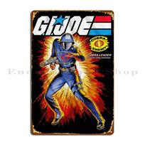 G I Joe Cobra Commander Metal Plaque Poster Pub Plates Plaques Create Cave Printing Tin Sign Poster 20x30cm blue