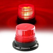 New 12V/24V LED Strobe Light Blue Amber Red Magnetic Base Warning Light Flashing Flashing Beacon Universal