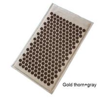 74x44cm Natural Linen Coconut Palm Massage Yoga Mat with Bag Lotus Spike Acupressure Cushion for Sports gray