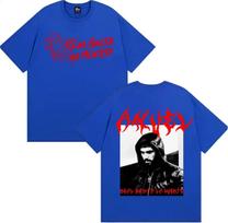 Anuel AA Real Hasta La Muerte Tour Merch Tee Shirt Men Women Harajuku Gothic Hip Hop T-shirt Casual Cotton Short Sleeve T Shirts M juoda