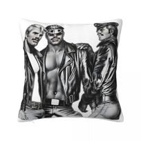 Tom Of Finland Pagalvė Kalėdinė Pagalvės Užvalkalas Pagalvių Užvalkalai Dekoratyvinės Pagalvės Užvalkalas Dekoratyvinės Pagalvės Peach skin 45*45(CM)-1Pcs gray