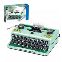 820 vnt. Rašomoji mašinėlė Statybiniai kaladėlės Klasikinės Kūrybiškos Idėjos Mašina Retro Mikro Kaladėlės Modelis Vaikams Pasidaryk pats Žaislai Šventinės Dovanos black