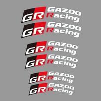 Automobilio stabdžių suportų lipdukai Atsparūs karščiui lipdukai Toyota GR GAZOO Racing logotipui Corolla Pruis RAV4 C-HR AYGO Prius Auris CAMRY XO8