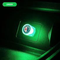 Mini USB LED Car Light Auto Interior Atmosphere Light For Alfa Romeo Mito Brera 147 Giulietta 159 156 Stelvio Sportiva Giulia GT RD0 green