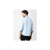 Thomas Scott Mens | Full Sleeve | Printed | Regular Fit | % Cotton | Spread Collar | Casual | Shirt (Cool Blue_L) L mėlyna