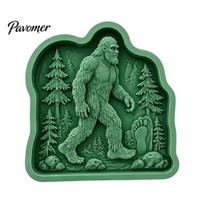 Outdoor Patio Decoration Kit Reusable Rabbit Stepping Stone Mold, Concrete Cement Casting Mold for DIY Garden Walkway Paver Decor, Silicone Path Mould black