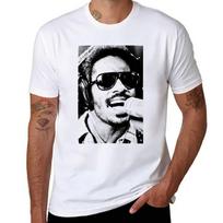Stevie Wonder Superstition TShirt Big Size Short Sleeve Casual Top 4XL black