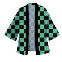 Japoniško Anime Tanjiro Nezuko Kamado Cosplay Kimono Vyrams Moterims Helovynui Shinobu Zenitsu Giyuu Palto Ausies Klipo Aksesuaras Kostiumas L blue