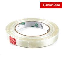 50M stipri stiklo pluošto juosta, atspari aukštai temperatūrai, nežymi juostos juosta 15mm*50m beige