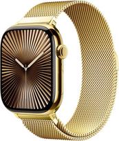Milanese Loop for Apple Watch 42mm, 44mm, 45mm, 49mm, magnetic adjustable metal band auksas